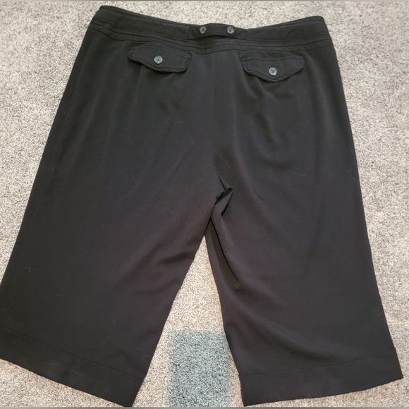 Lane Bryant cuffed black dressy capri pants (20) - Picture 2 of 7